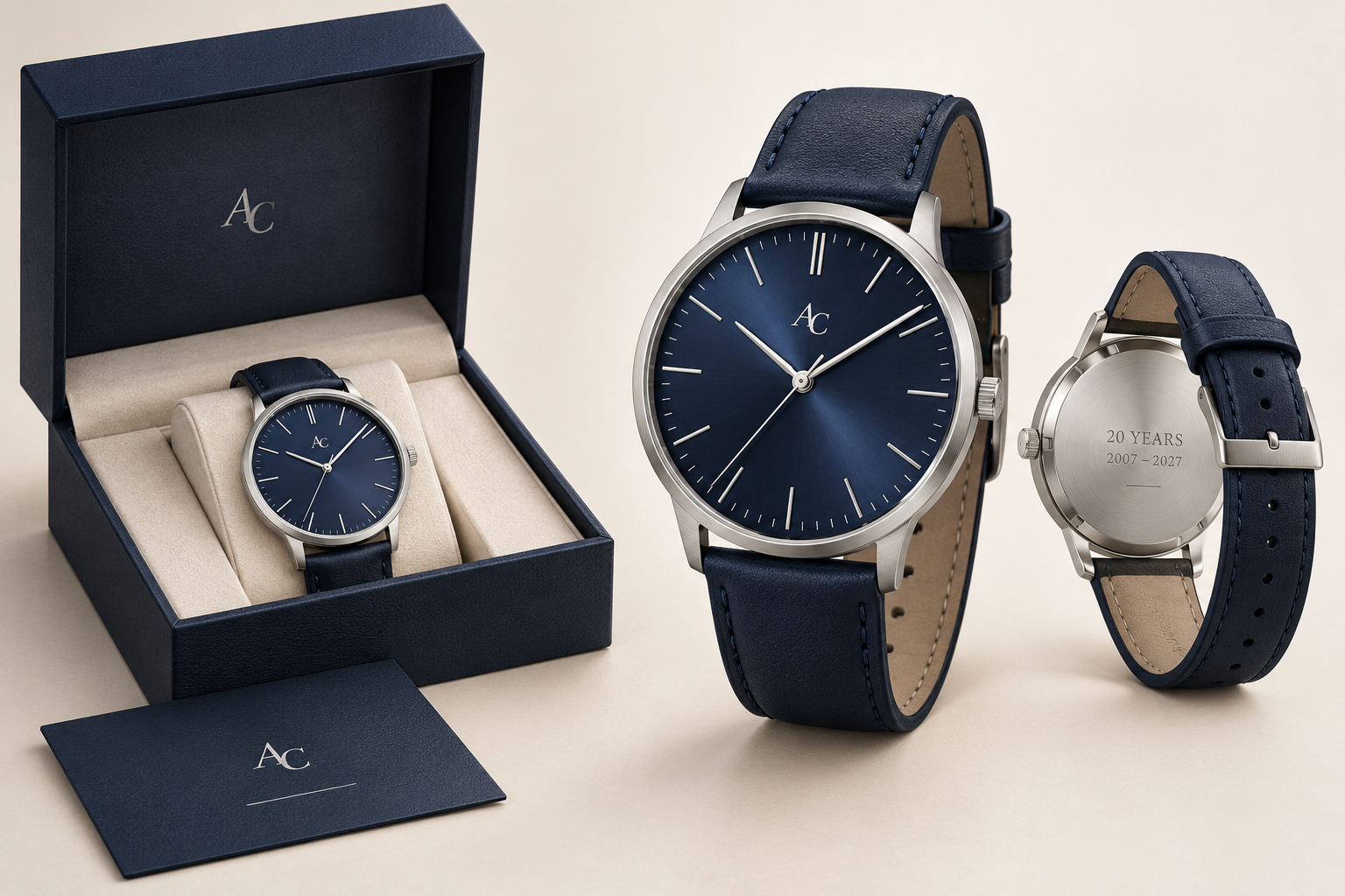 TOPBLUE AI-styled watch design visualization