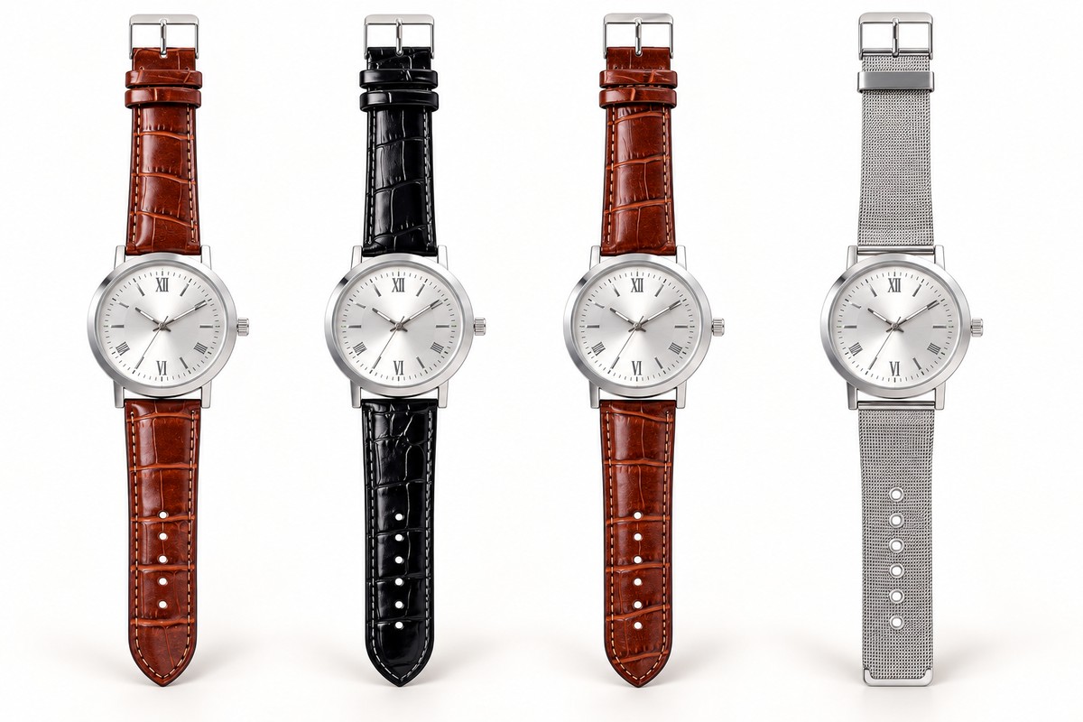 TB-4196 / Roman dial strap and mesh options