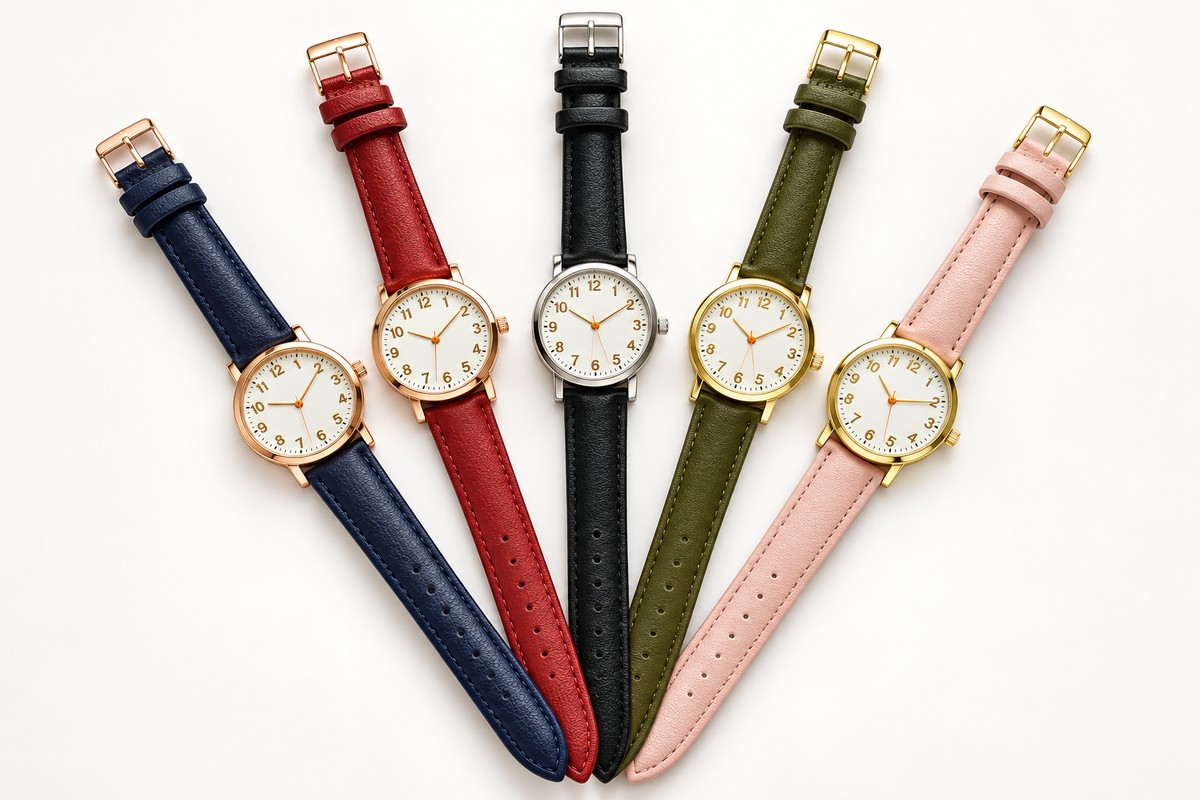 TB-8058B / Numeral dial colored strap options