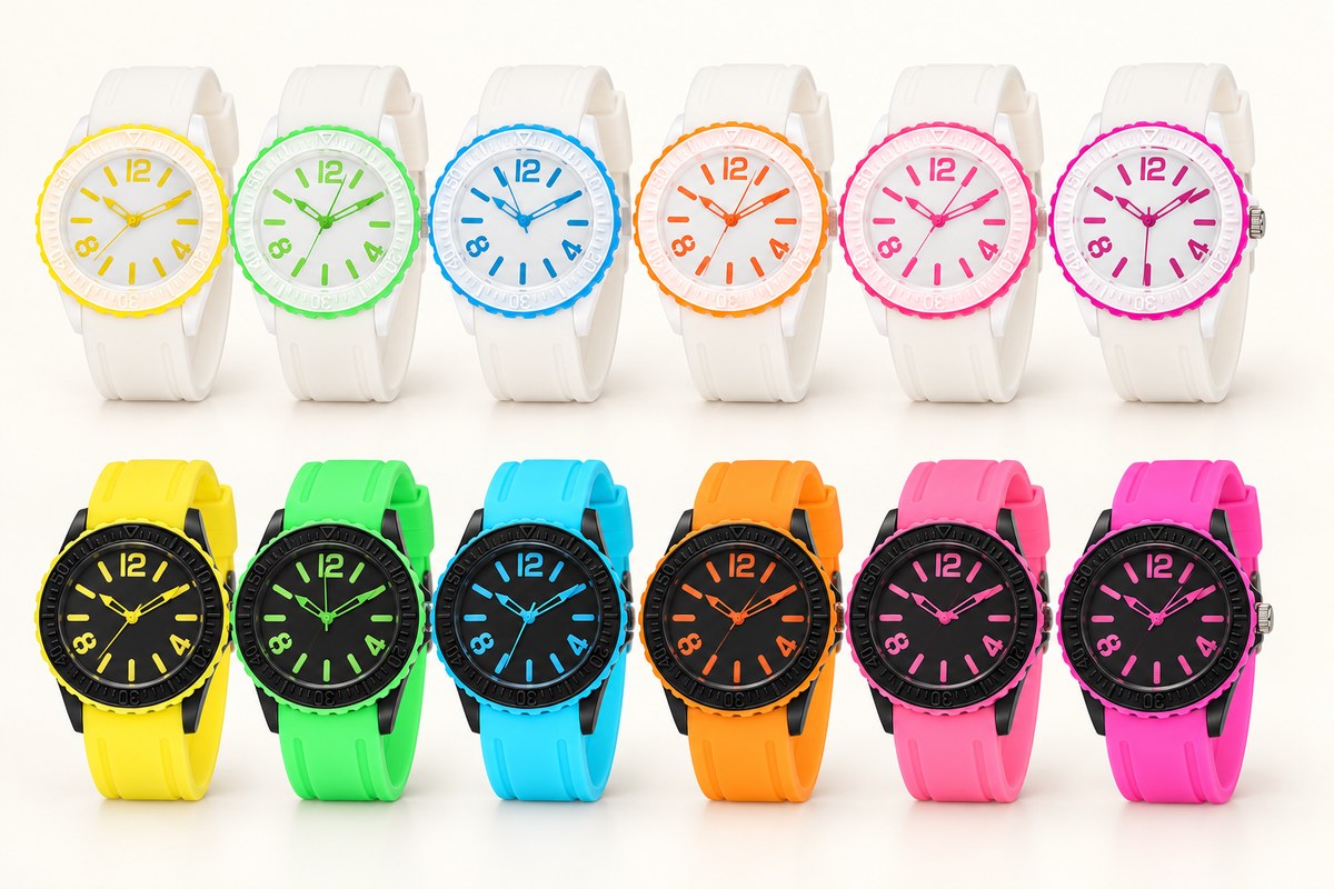 TB-5052C / Color sport silicone strap watch