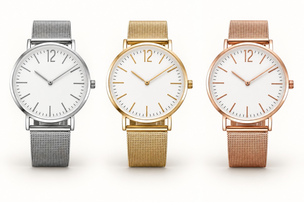 TB-5031 / mesh / Minimal mesh bracelet watch
